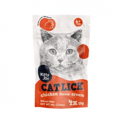 Supplementary food. Cat lick chicken flavor cream Kitty Joy 60g (200)