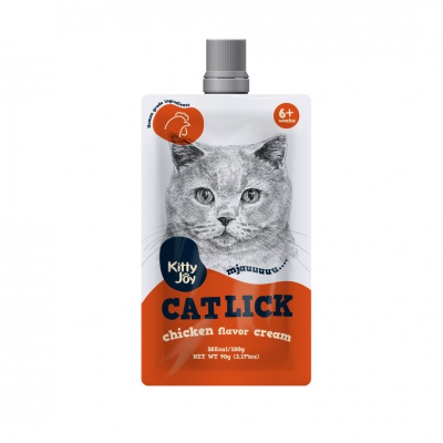 Supplementary food. Cat lick chicken flavor cream Kitty Joy 90g (48)